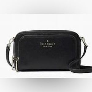 Kate Spade Black Staci Dual Zip Crossbody